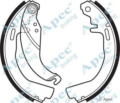 APEC BRAKING shu338 -  Комплект тормозных колодок